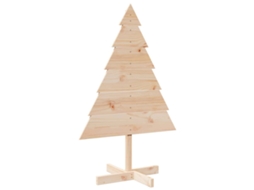 Árvore de natal de madeira VIDAXL Marrom Madeira (110 cm)