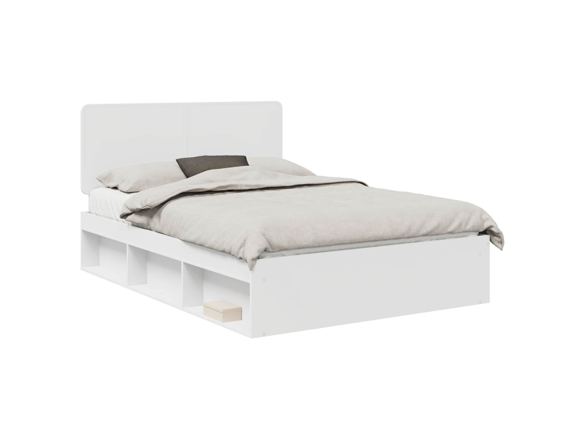 Estrutura da Cama com Cabeceira Branco 140 X 190 Cm MAISON EXCLUSIVE