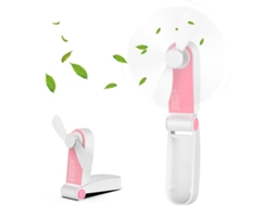 Mini Ventilador De Mão, Portátil, Recarregável E Dobrável, Com 2 Velocidades Ajustáveis E Cabo Usb Para Casa, Escritório