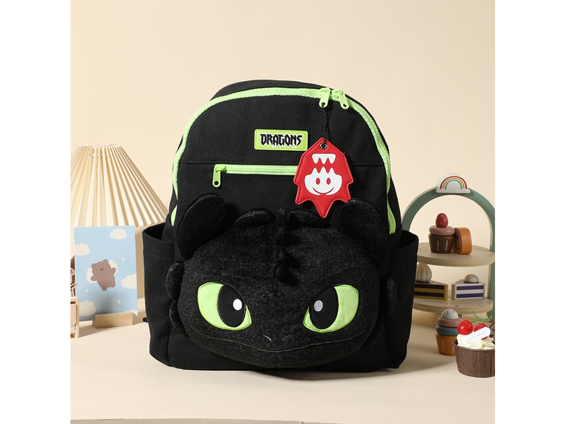 Mochila De Pelúcia Do Banguela Como Treinar O Seu Dragão, Grande Capacidade Fúria Da Noite, Bolsa Para Brinquedo Pelúcia Aquaforge
