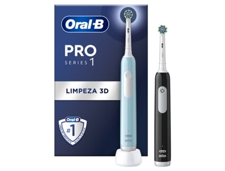 Escova de Dentes ORAL-B Pro 1 Duo Black+Blue 1Un