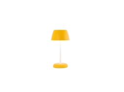 Lâmpada Inteligente Trilli Wi-fi Zafferano - Led Recarregável, Touch, Aplicativo Wi-fi, Cerâmica Decorada Em Branco E Ocre