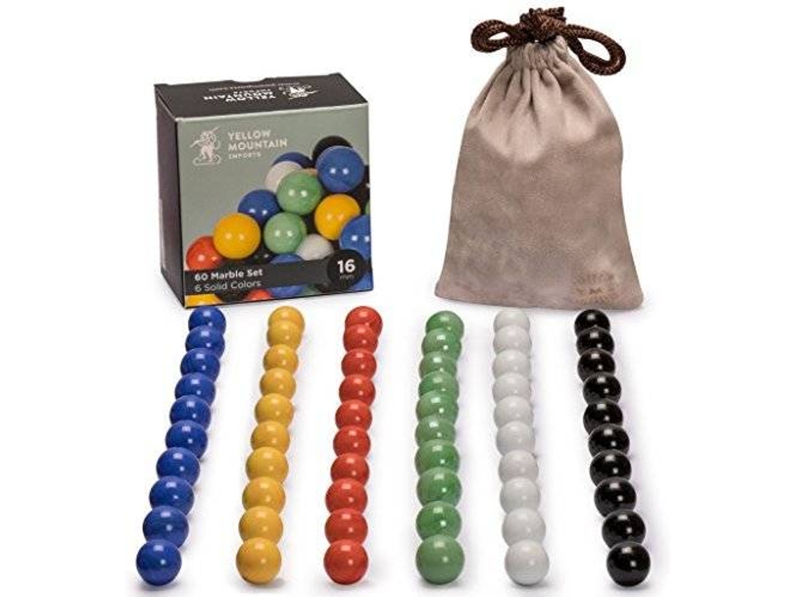 Jogo de Tabuleiro YELLOW MOUNTAIN IMPORTS 60 Pieces Chinese Checkers (Idade Mínima: 4)