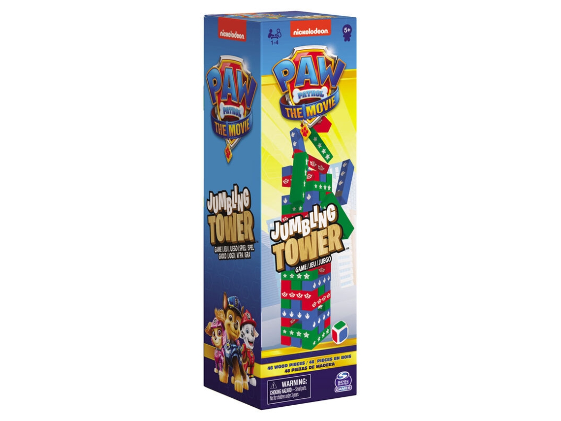 Jogo Coletivo PATRULHA PATA Jumbling Tower (Idade Mínima Recomendada: 3 anos)