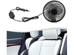 Ventilador Usb Para Carro, Ventosa Ajustável 360°, Climatizador