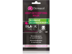 Máscara de Rosto DERMACOL Black Magic Detoxifying Face Sheet Mask (1pc)
