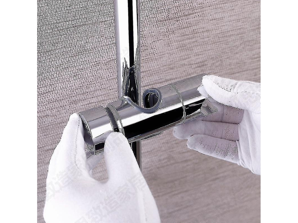 Lurelia Suporte Mural Para Chuveiro Abs Cromado Rotação 360º Ajustável Impermeável Ref 147