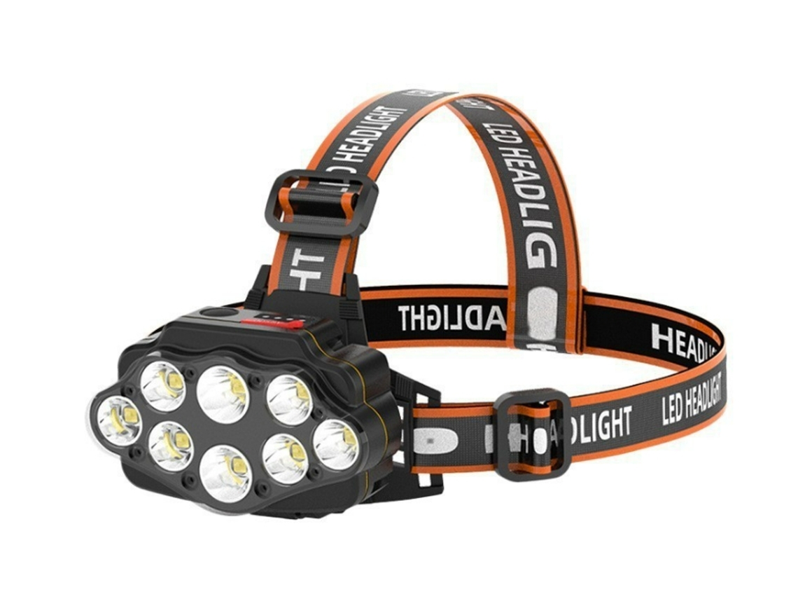 Farol Yunzii Led Recarregável Lanterna Montada Na Cabeça Acampamento Ao Ar Livre Caminhadas Correndo Luz De Pesca Faróis Ao Ar Livre Preto Yunzii