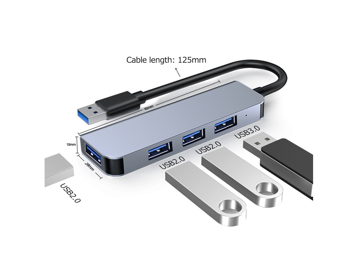 Hub Usb 4 em 1 LAXISCREED