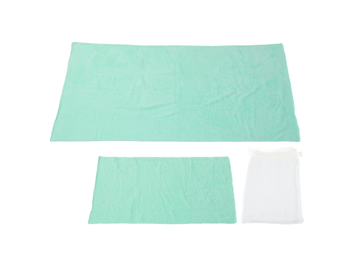 Conjunto Toalhas Coral Fleece 2 Peças Absorvente Malha