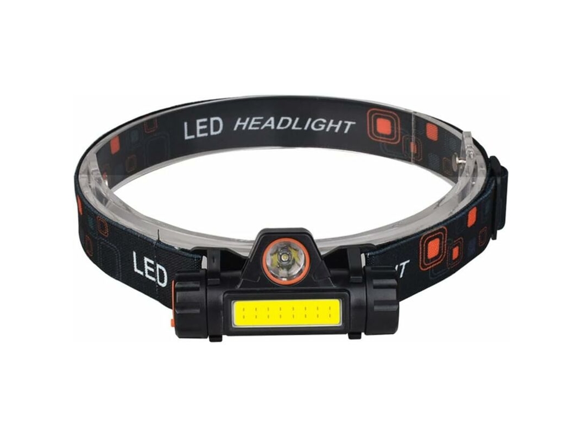 Farol Recarregável de Led Mini Farol de 4000Lm com Farol Recarregável Usb 2 Modos Lanterna de Acampamento Lâmpada de Cabeça Tocha