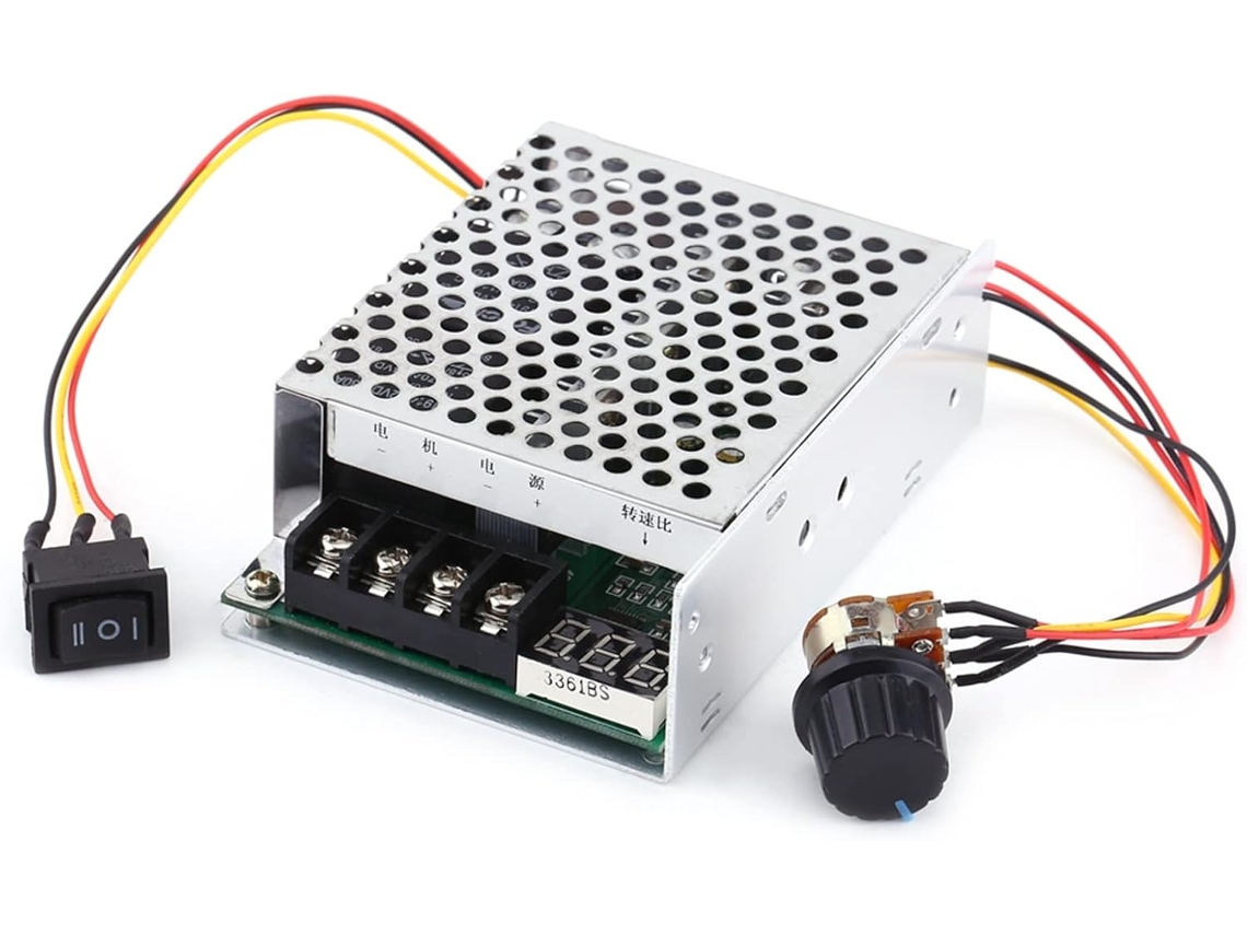 Controlador De Velocidade Motor Pwm 10v A 55v 40a Com Display Digital