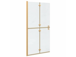 Conjunto 1 Parede De Chuveiro Vidaxl Dourado Alumínio (100 X 6,5 X 190 Cm)