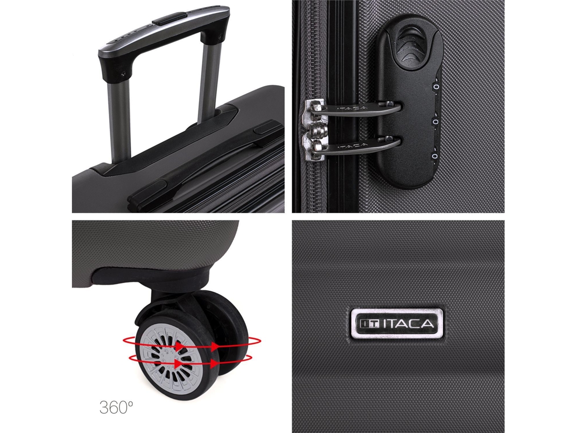 Conjunto de Malas de Viagem ITACA Simoa Cinzento