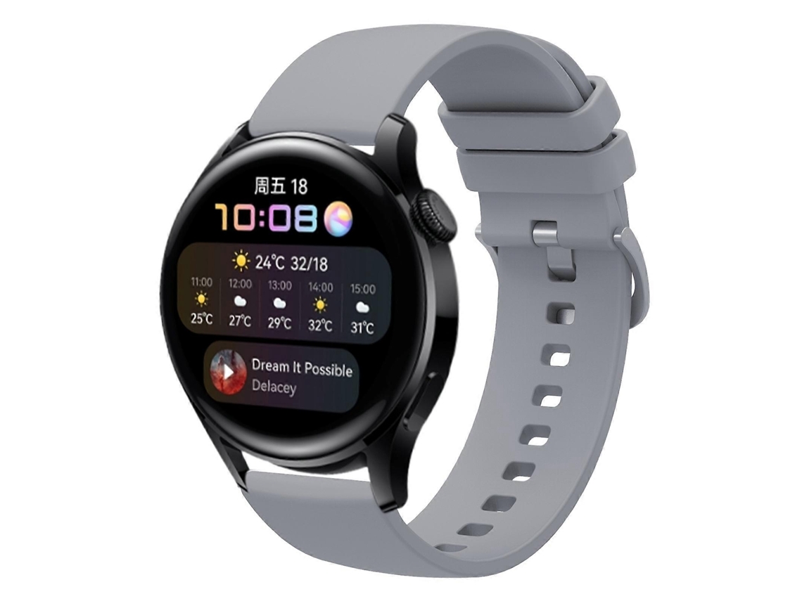 Pulseira De Silicone Macio De Cor Sólida Para Huawei Watch 3 22mm