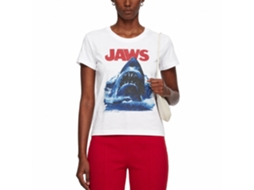 Rockinstone Jaws Movie Bad Waves White Adult T-shirt Size:xxxl