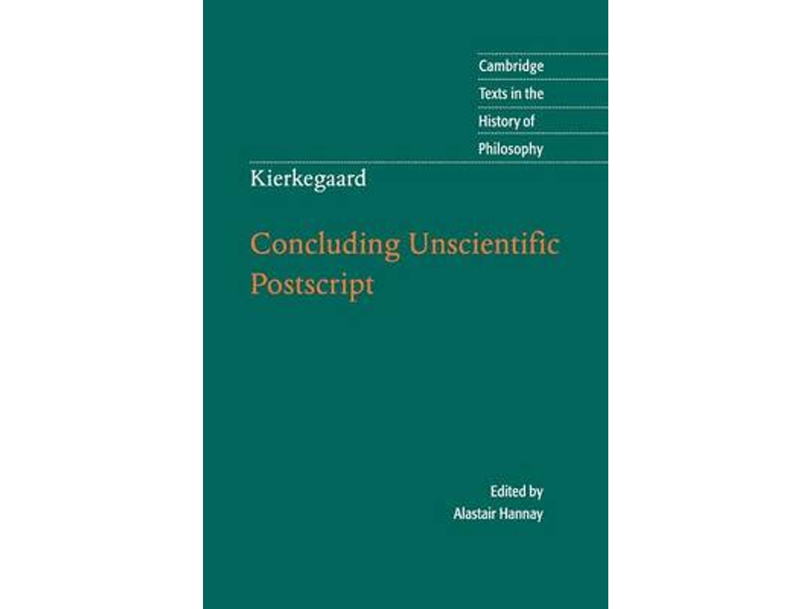 Livro Kierkegaard Concluding Unscientific Postscript de Edited And Translated By Alastair Hannay (Inglês)