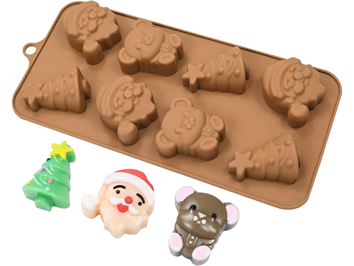 Formas De Natal Assar, 8 Cavidades