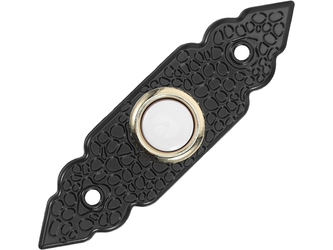 Campainha antiga com botão decorativo e cabo, ideal para casas tradicionais e varandas, função de resposta rápida, 9, 7x