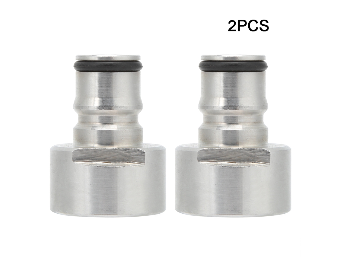 Kit De Conversão De Engate Rápido Para Barril Com Trava De Esfera Em Aço Inoxidável (2 Peças) Para Cerveja Caseira, G5/8".