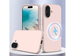 Capa De Silicone Com Magsafe Para Iphone 16 Plus - À Prova De Choque E Resistente A Quedas