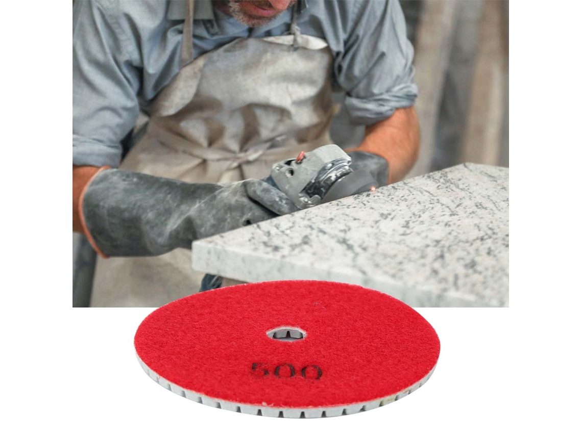 Laxiscreed Disco De Polimento Redondo De 4" Para Granito E Mármore