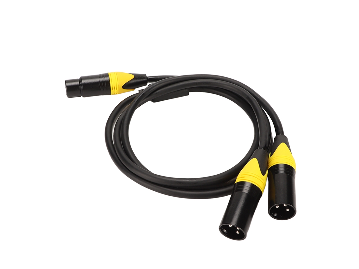 Aetheria cabo Divisor Xlr Fêmea para 2 Macho 3 Pin Sem Ruído Baixa Perda 1m/3.3ft para Mic Mixer