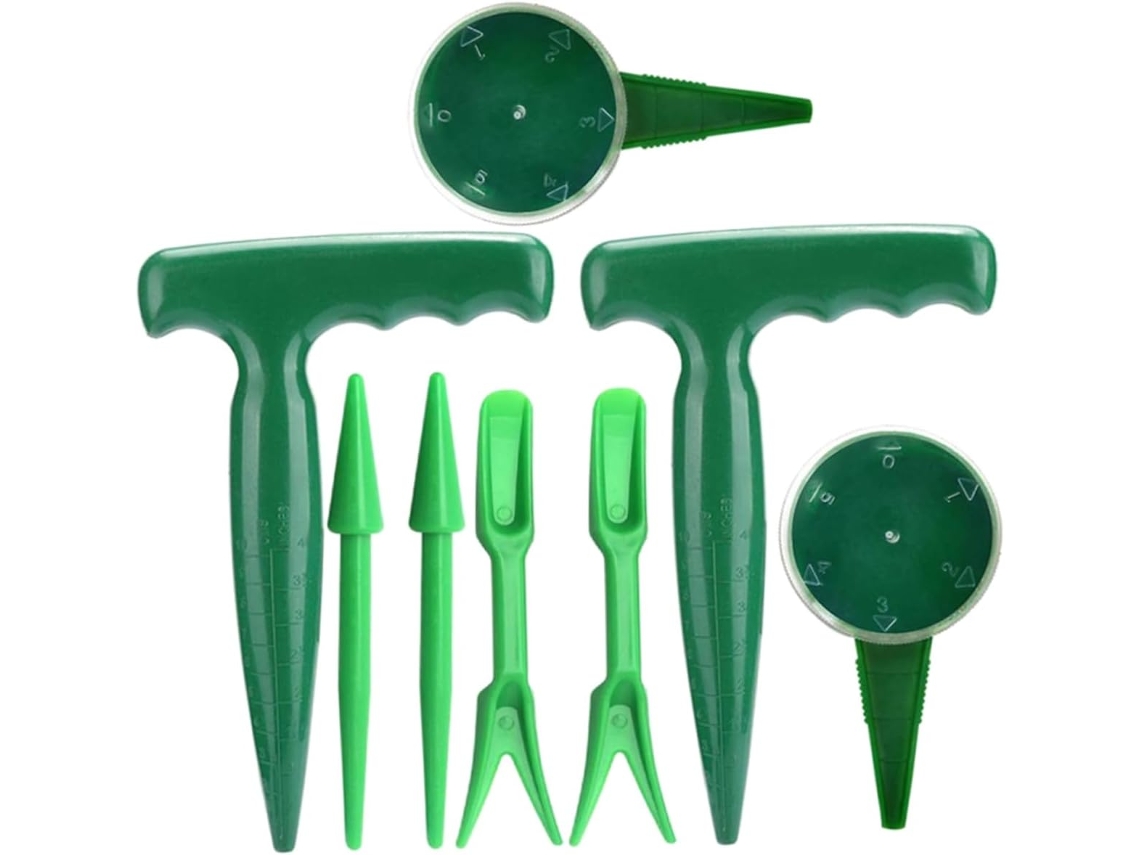 Conjunto De 8 Peças De Ferramentas De Plástico Para Plantio De Plantas E Vegetais.