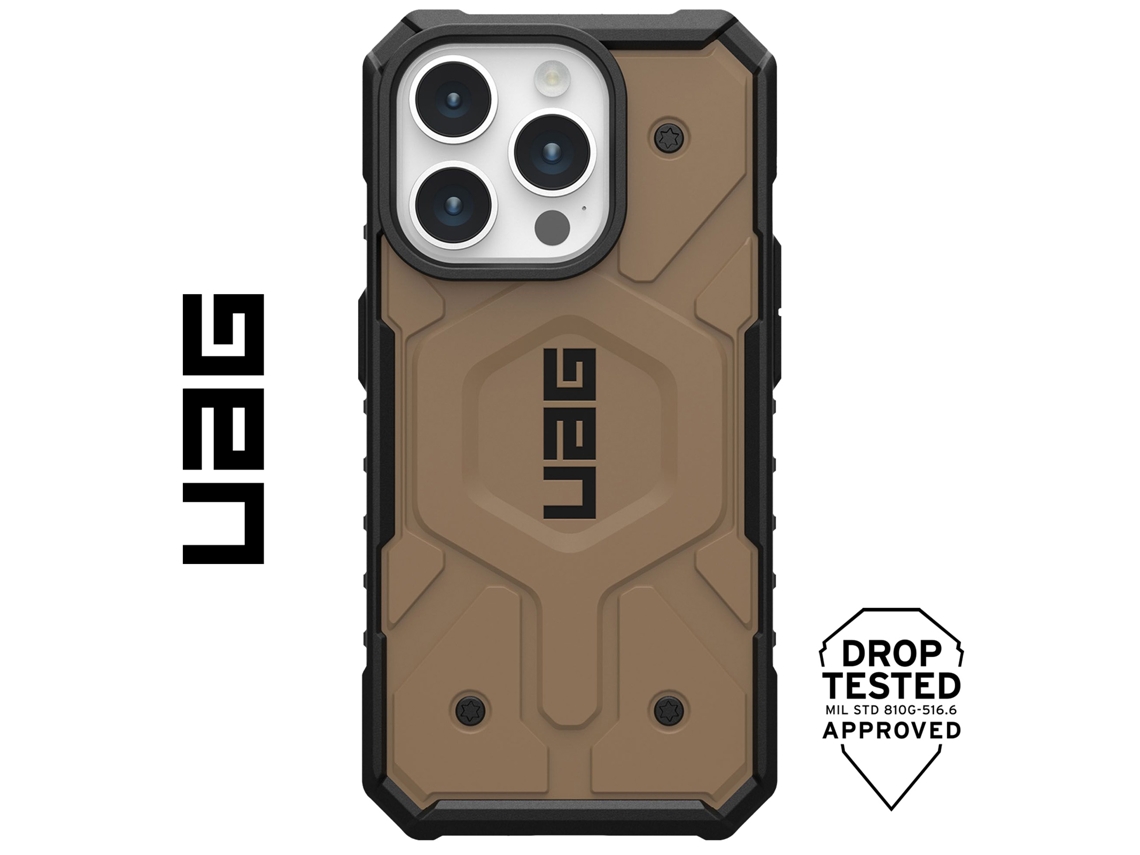 Capa para iPhone 15 Pro Max UAG Silicone Castanho