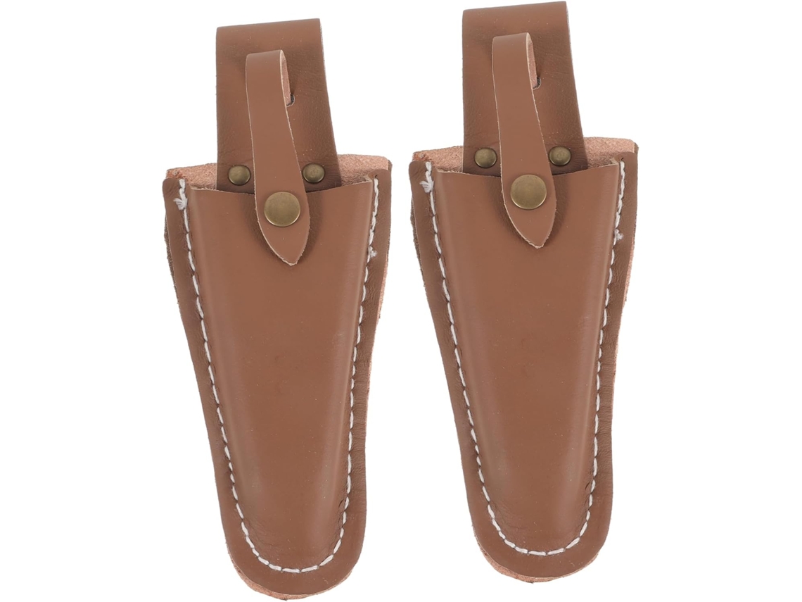 Bolsa para guardar ferramentas de jardinagem em couro bovino, ideal para armazenar seus tesouros de poda, design Requintado.