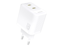 Ładowarka Sieciowa 2xusb c Gan Pd 45w Biała DUDAO