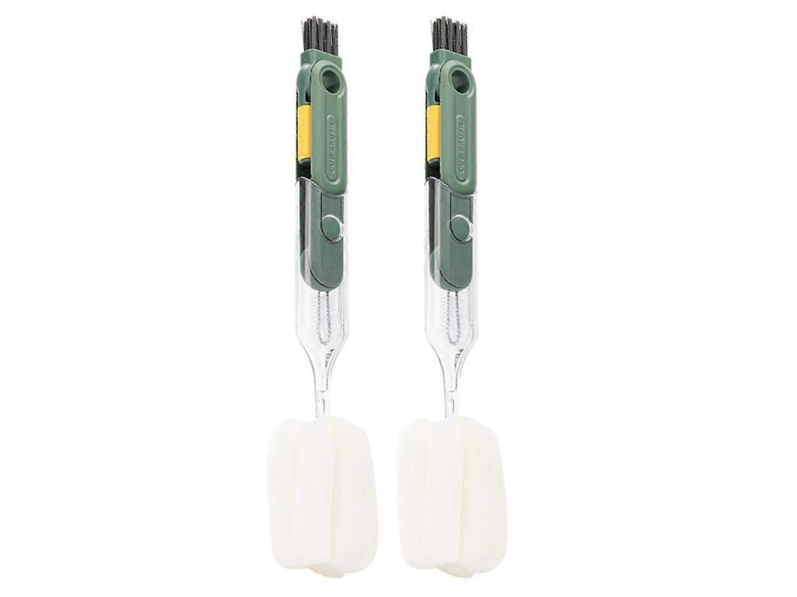 Escova Multiuso Para Copos, 5 Em 1, Com Esponja, Ideal Para Garrafas Térmicas E Recipientes