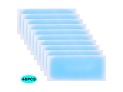 Primerox 40pcs Patch Resfriamento Febre Testa Bebê Adulto Uso Seguro Alivio Dor 6h Gel Ce