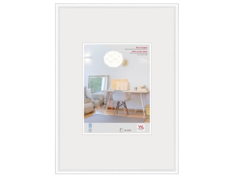 Moldura Nova estilo de vida 60X80 vidro artificial branco MY PERFECT DESIGN