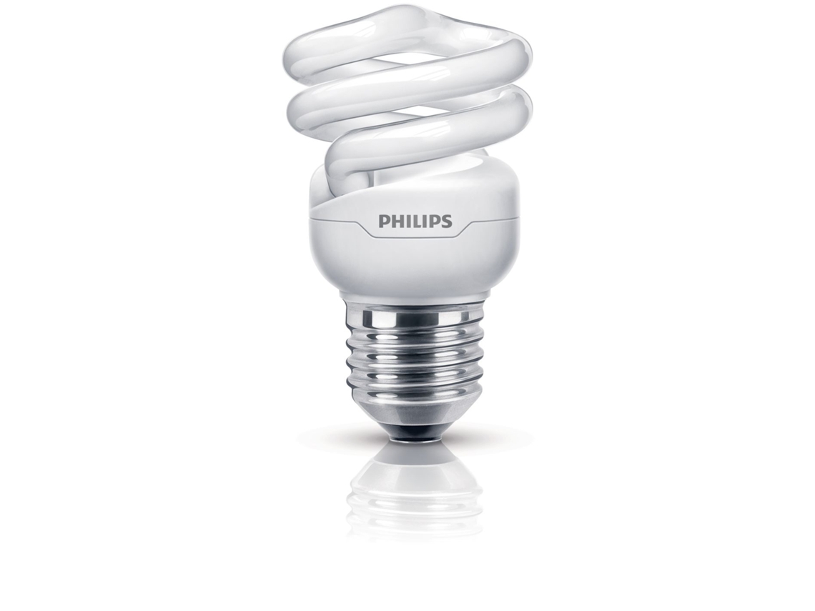 Lâmpada Espiral Tornado 8W WW E27 220-240V 1PF/6 Philips