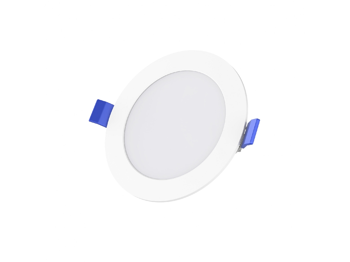 Placa Led 6w Circular Solid Corte Ø100-110 Mm 6500k Triac Branco Frio