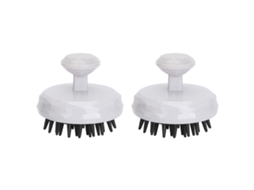 2pcs Escova De Massagem Para Cabelo E Couro Cabeludo De Silicone Para Shampoo Com Limpeza Profunda E Massagem Relaxante