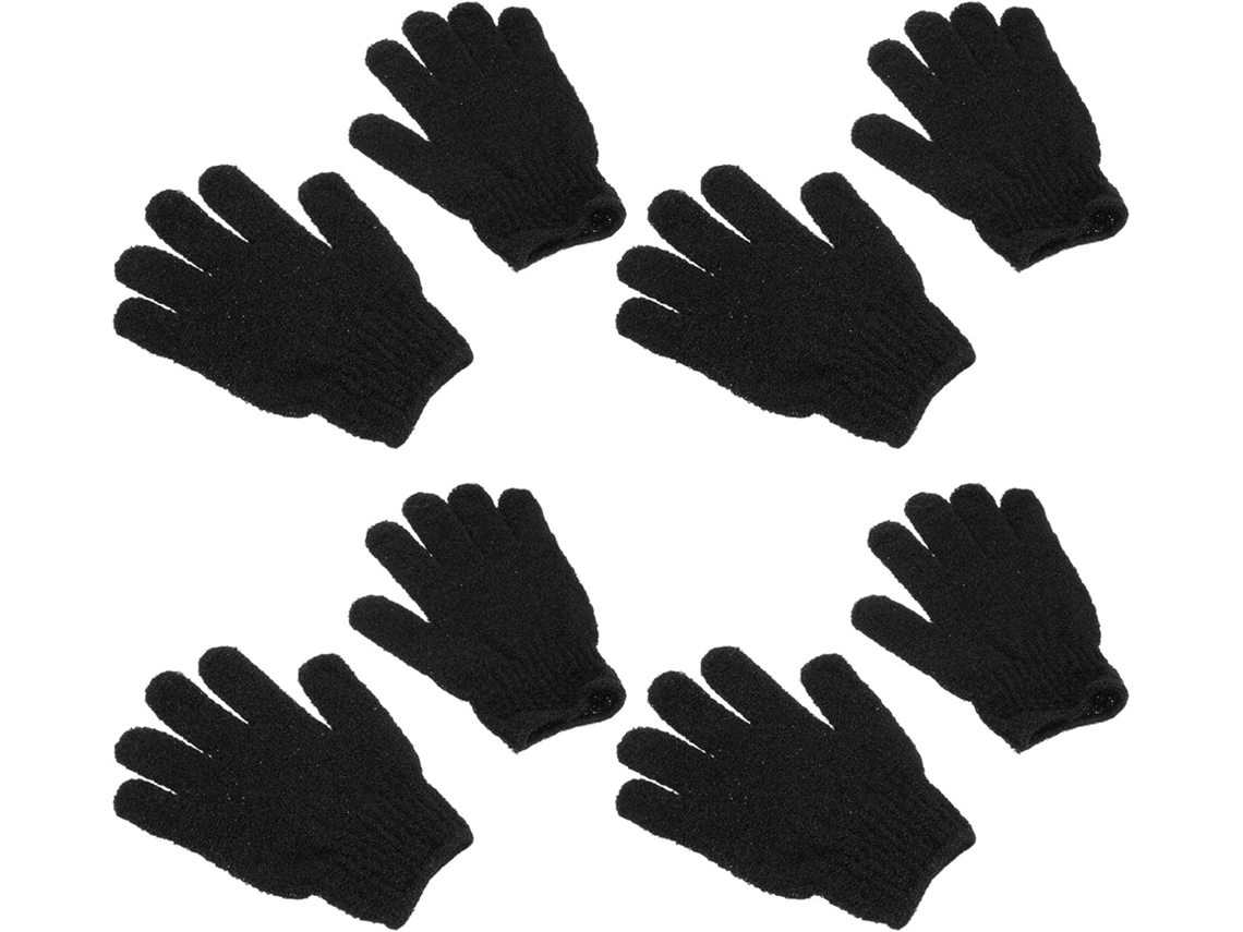 Conjunto de 4 pares de esponjas de banho reutilizadas, esfoliantes potentes para costas e ombros.