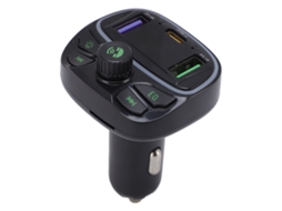 Aetheria reprodutor Fm para Carro Adaptador Usb C Bluetooth Transmissor Rádio Sem Fio Mp3 Player