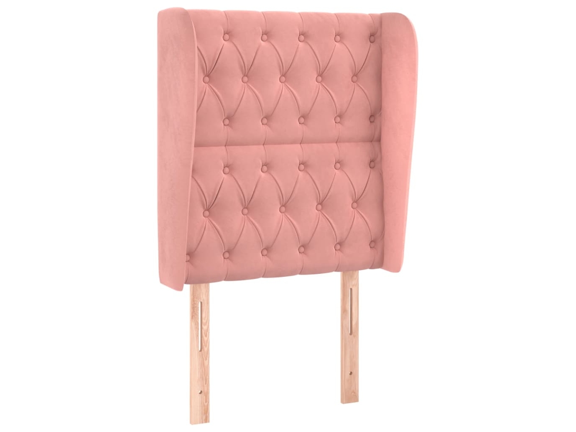 Headboard, Headboards Vidaxl Cor-de-rosa Veludo (83 X 23 X 118/128 Cm)