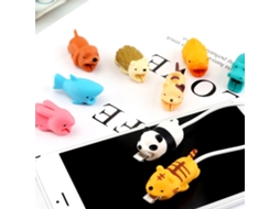Protetor de Cabo de Dados de Silicone em Forma de Animal Anti Quebra Carregador S/MARCA