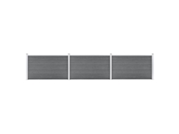 Painel De Vedaã§ã£o Para Jardim 526x106 Cm Wpc Cinzento DKD HOME DECOR
