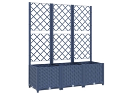 Garden Planter, Garden Planters Vidaxl Cinzeto Polipropileno (120 X 40 X 136 Cm)
