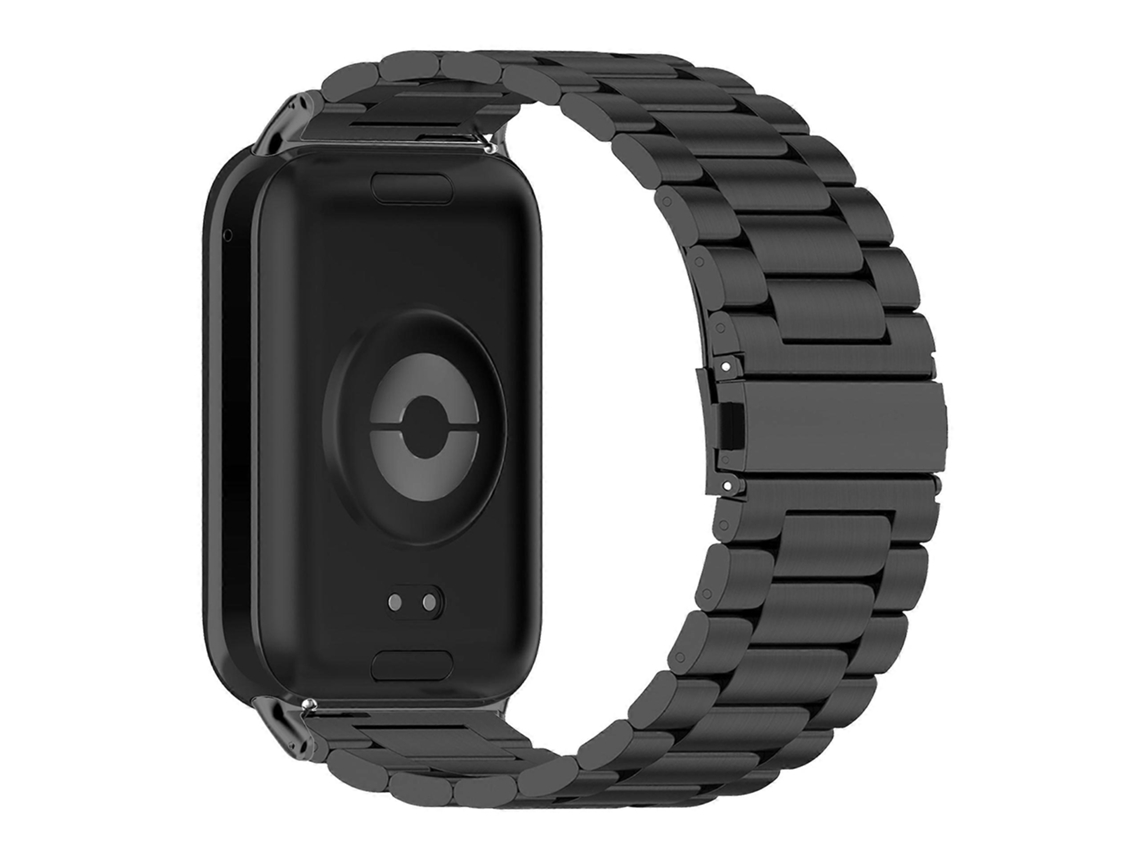 Pulseira De Aço Inoxidável Para Xiaomi Smart Band 8 Pro, Com Ferramenta, Barra De Mola, Pulseira Preta Olysi Shop