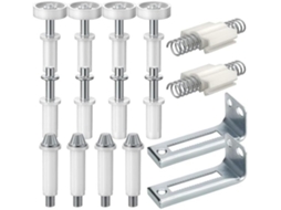 Conjunto De Dobradiças Pivotantes Duplas Em Aço Inoxidável Para