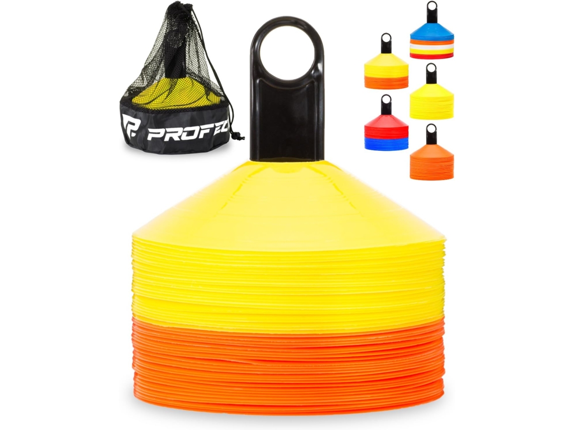 Conjunto De 50 Cones De Futebol Com Bolsa E Suporte Para Treino, Futebol, Crianças, Desportos, Marcadores Para Campo