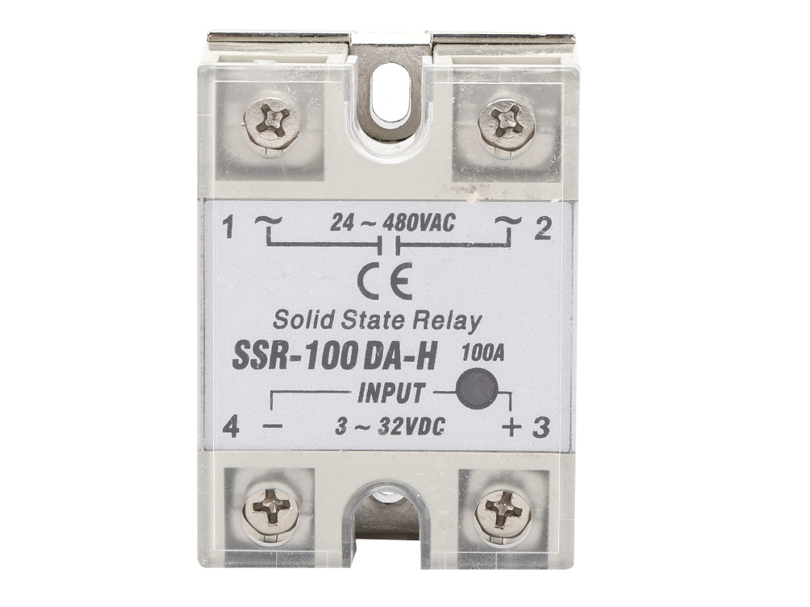Relé de Estado Sólido Dc ac Ssr 100a Sin Contato S/MARCA