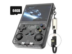 R36xx Retro Console de Jogo Portátil 64g 14000 + Jogos Sistema Linux 3,5 Polegadas Tela Portátil Pocket Vide GOKOCO