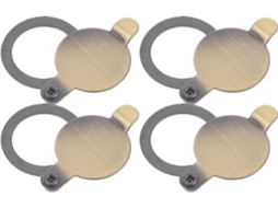Alasum Conjunto De 4 Peças Cobertura Para Olho Mágico Em Cobre Dourado