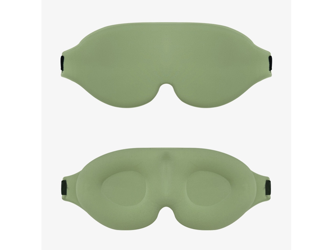 Máscara De Dormir Unissexo, Confortável, Com Bloqueio De Luz, Macia E Almofadada Em 3d, Ideal Para Quem Dorme De Lado. Verde Hexinyigjly